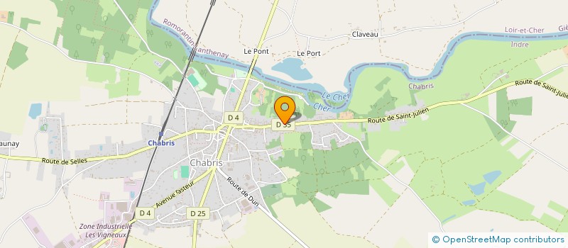 localisation de l'entreprise VOLUMES ET COULEURS à CHABRIS