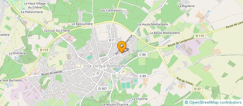 localisation de l'entreprise VOLUMES INTERIEURS PERSONNALISES à LE LOROUX-BOTTEREAU
