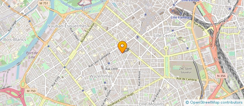 localisation de l'entreprise VOLUMES NORD DIFFUSION à LILLE