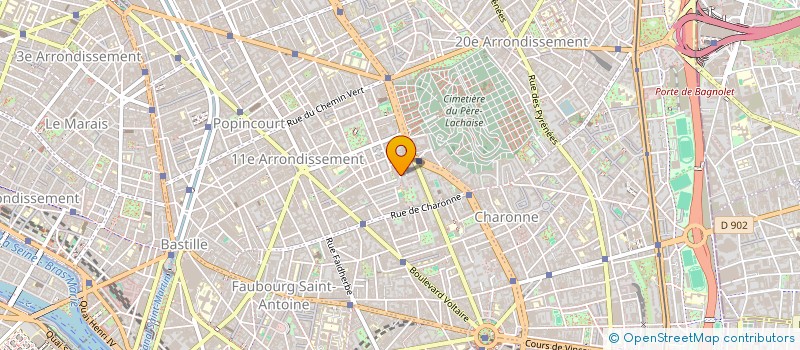 localisation de l'entreprise VOLUMES (S)...ETC...  PARIS