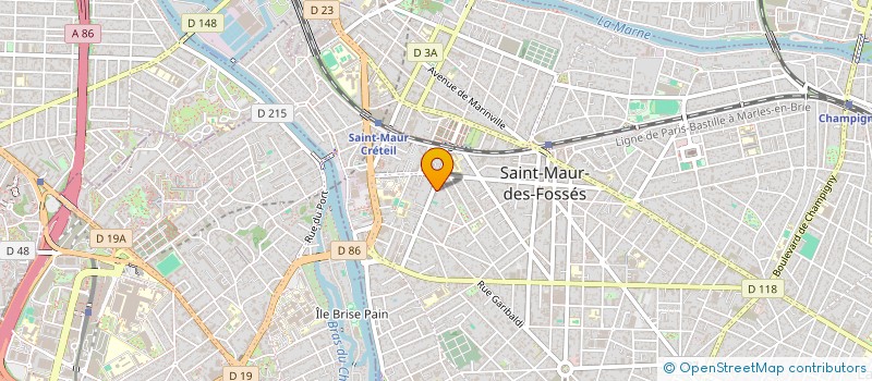 localisation de l'entreprise VOLUMM BATIMENT à SAINT-MAUR-DES-FOSSES