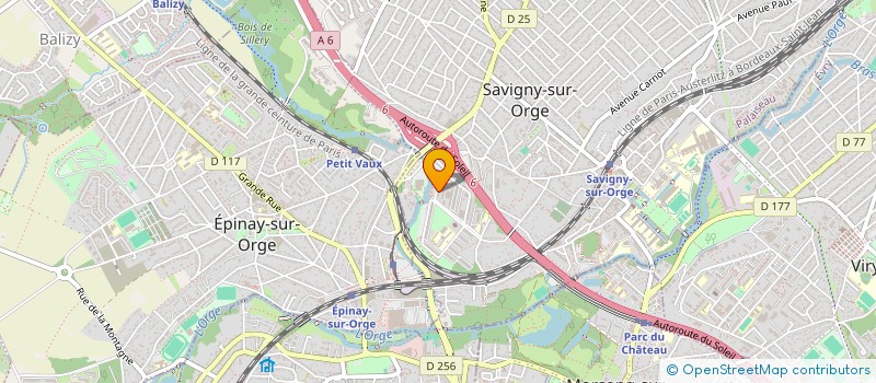 localisation de l'entreprise VOLUNTARIS INTERNATIONAL à SAVIGNY-SUR-ORGE
