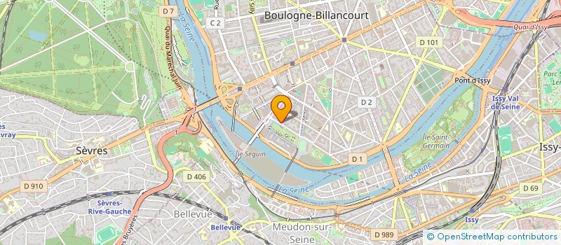 localisation de l'entreprise VOLUNTEER HORIZON  BOULOGNE-BILLANCOURT