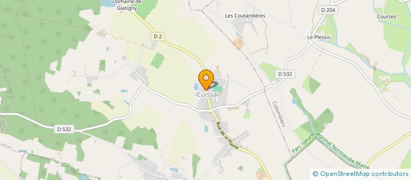 localisation de l'entreprise VOLUOM à CUISSAI