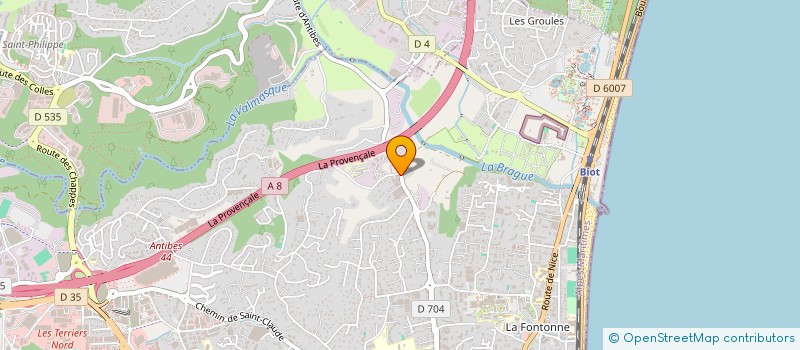 localisation de l'entreprise VOLUPTE 2 à ANTIBES
