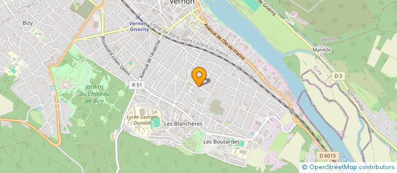 localisation de l'entreprise VOLUTEX à VERNON