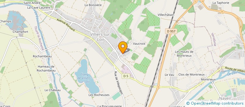 localisation de l'entreprise VOLVENDIS à VILLIERS-SUR-LOIR