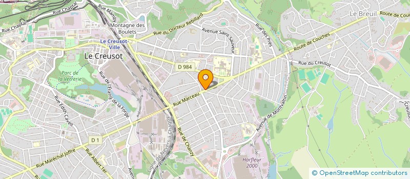 localisation de l'entreprise VOLVER à LE CREUSOT