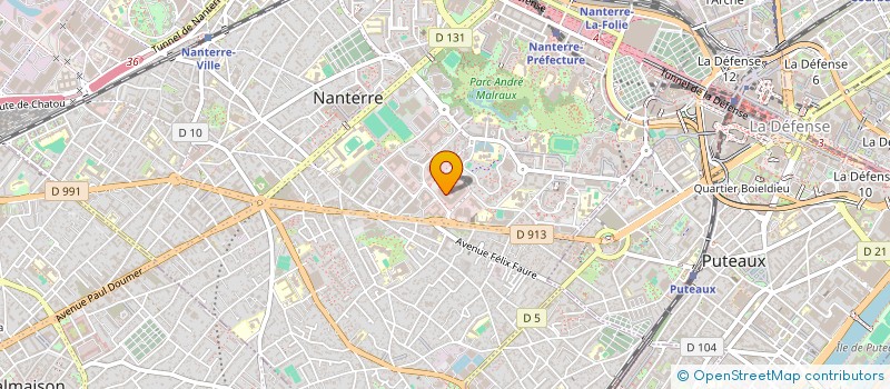 localisation de l'entreprise VOLVO PENTA FRANCE à NANTERRE