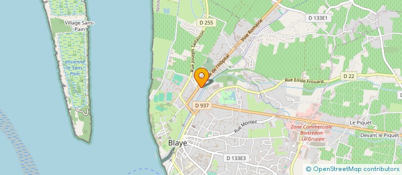 localisation de l'entreprise VON AUTO à BLAYE