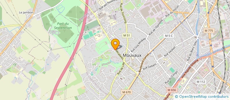 localisation de l'entreprise VON GLOCKEN à MOUVAUX