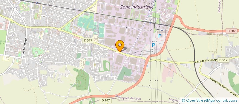 localisation de l'entreprise VON ROLL FRANCE à MEYZIEU