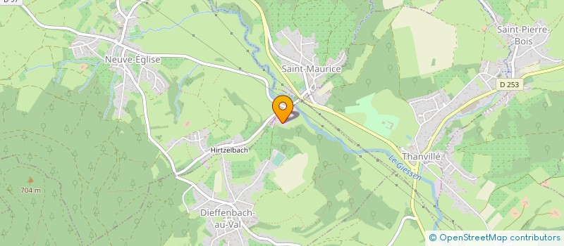 localisation de l'entreprise VONDERSCHER à TRIEMBACH-AU-VAL