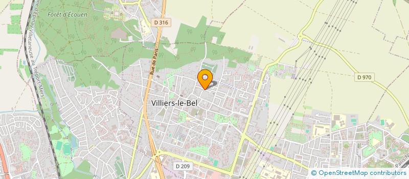 localisation de l'entreprise VONEL  VILLIERS-LE-BEL