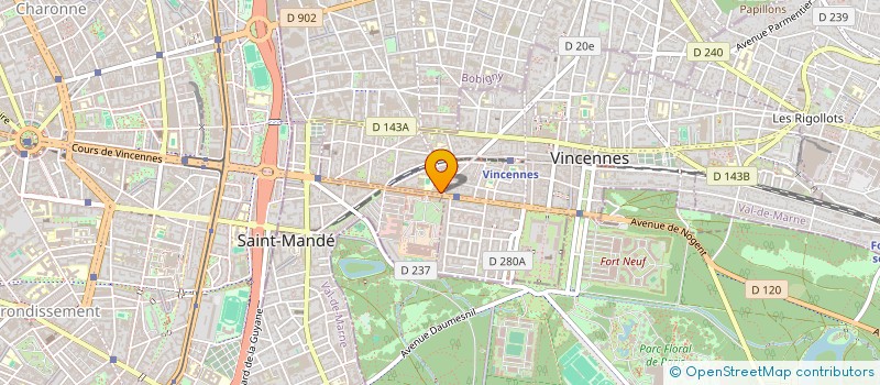 localisation de l'entreprise VONG EURL à VINCENNES