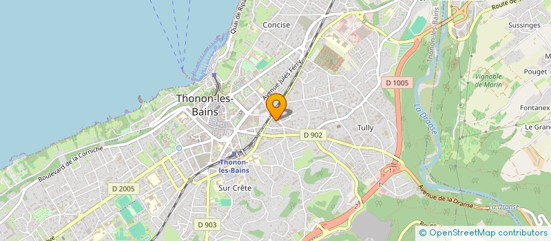 localisation de l'entreprise VONGY M LOISIRS à THONON-LES-BAINS