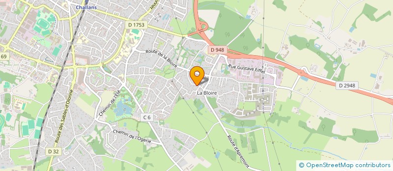 localisation de l'entreprise VONJY à CHALLANS