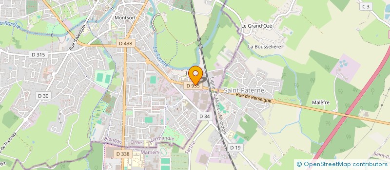 localisation de l'entreprise VONTHRON ETELEC à ALENCON