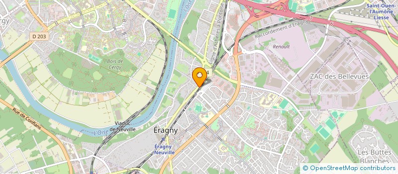 localisation de l'entreprise VONY MODE  ERAGNY