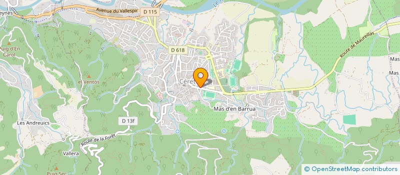 localisation de l'entreprise VORAMAR 66  CERET