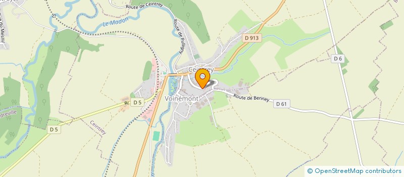 localisation de l'entreprise VORAXIS  CEINTREY