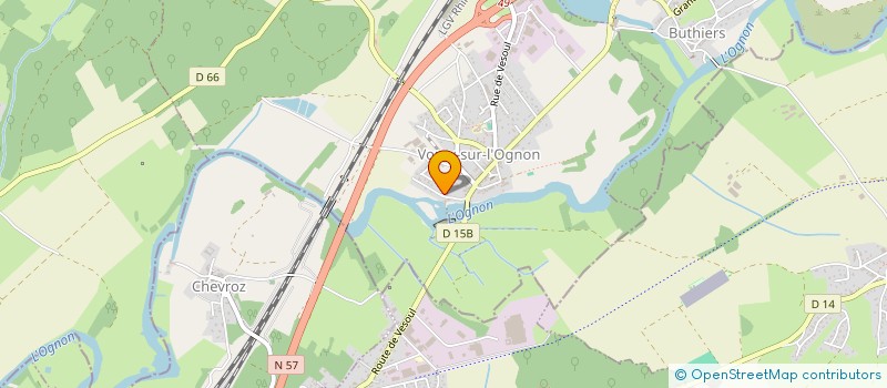 localisation de l'entreprise VORAY CANOE KAYAK  VORAY-SUR-L'OGNON