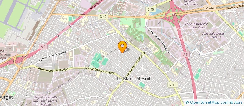 localisation de l'entreprise VORBAT  LE BLANC-MESNIL