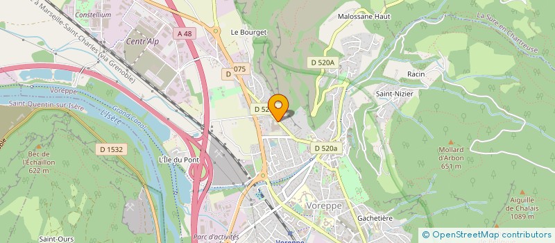 localisation de l'entreprise VOREPPE AUTO à MOIRANS