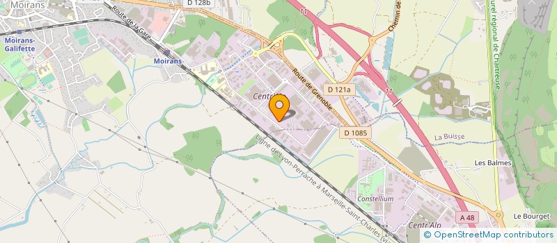 localisation de l'entreprise VOREPPE VEHICULES INDUSTRIELS  MOIRANS