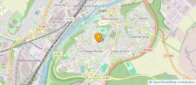 localisation de l'entreprise VORFIN  CREIL