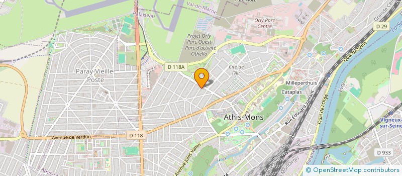 localisation de l'entreprise VOROSAN à ATHIS-MONS