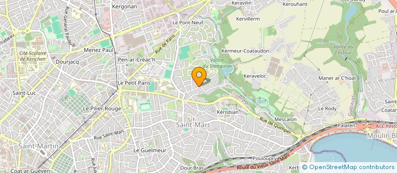 localisation de l'entreprise VORTEX à BREST