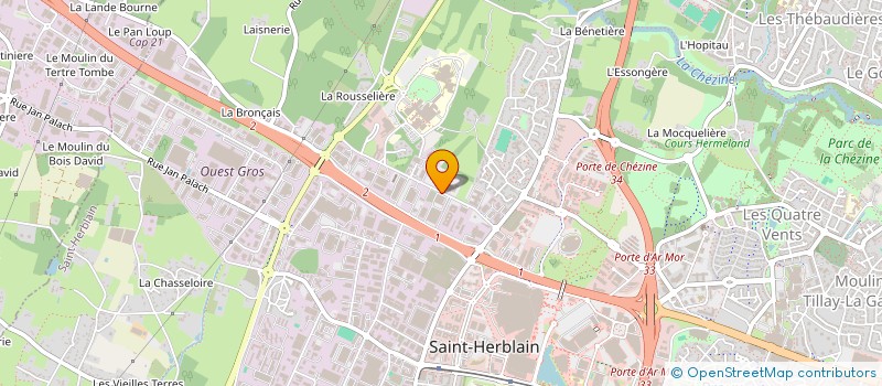 localisation de l'entreprise VORTEX EXPERIENCE NANTES  SAINT-HERBLAIN