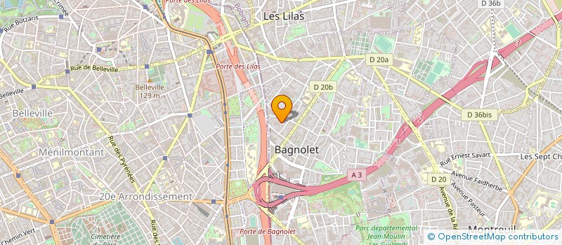 localisation de l'entreprise VORTEX SUTRA à BAGNOLET
