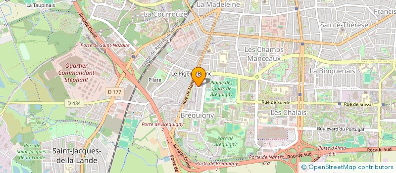 localisation de l'entreprise VOS DROITS DIFFUSIONS  RENNES