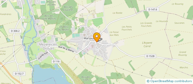 localisation de l'entreprise VOS ESPACES à MEZIERES-EN-DROUAIS