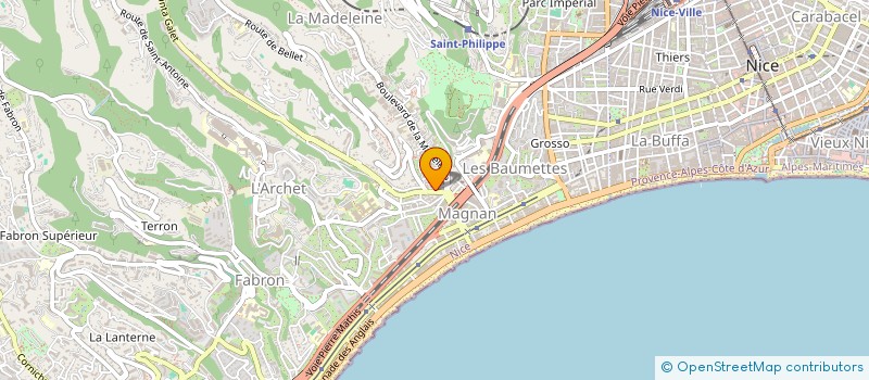 localisation de l'entreprise VOS OPTIC à NICE