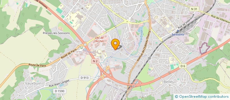 localisation de l'entreprise VOS REVES A CROQUER à SOISSONS