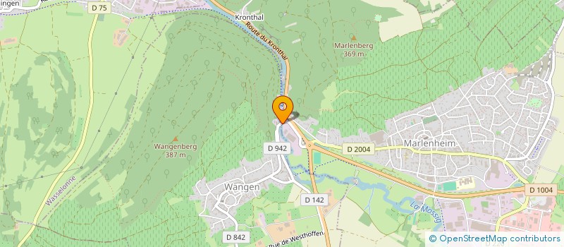 localisation de l'entreprise VOSGEBOIS EMBALLAGES  MARLENHEIM