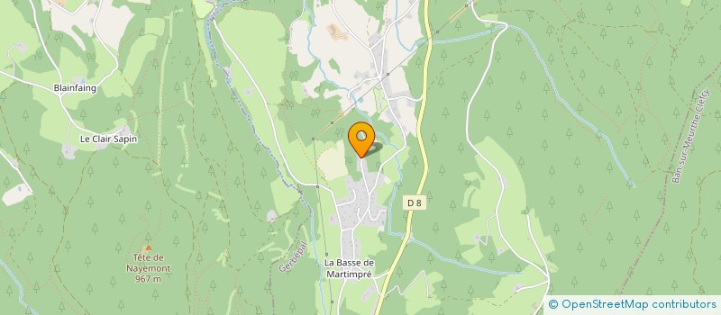 localisation de l'entreprise VOSGES  GERBEPAL