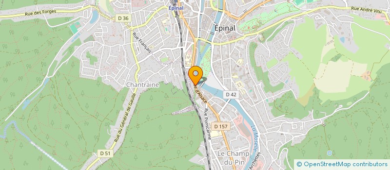 localisation de l'entreprise VOSGES ARCHITECTURE  EPINAL