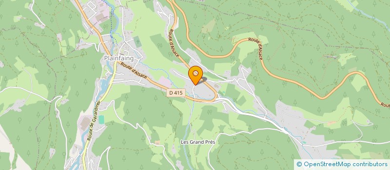 localisation de l'entreprise VOSGES BARDAGE  PLAINFAING