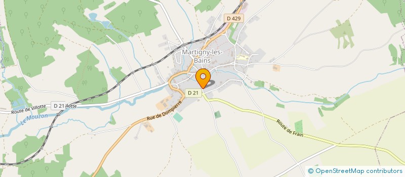 localisation de l'entreprise VOSGES BOIS SERVICES à MARTIGNY-LES-BAINS