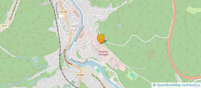localisation de l'entreprise VOSGES FIBRE à EPINAL