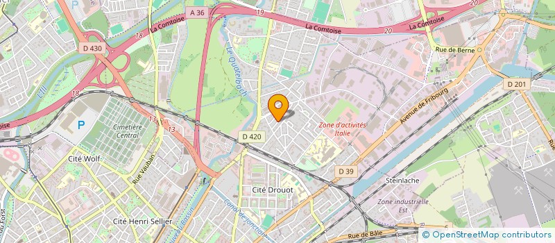 localisation de l'entreprise VOSGES IMMO  ILLZACH