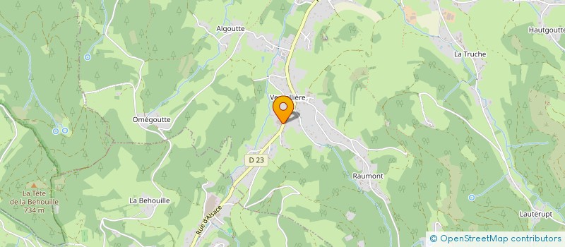 localisation de l'entreprise VOSGES LITERIE à BAN-DE-LAVELINE