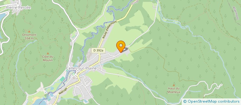 localisation de l'entreprise VOSGES NORD-EST DETECTION  CELLES-SUR-PLAINE