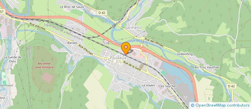 localisation de l'entreprise VOSGES OCCAS à POUXEUX