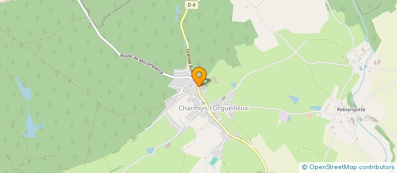 localisation de l'entreprise VOSGES PELLETS à SAINT-VALLIER