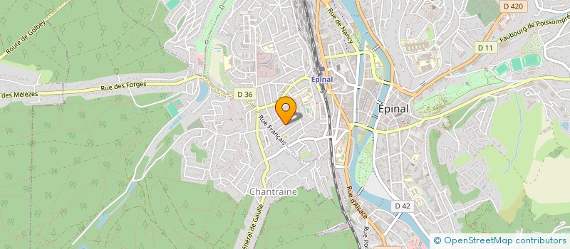 localisation de l'entreprise VOSGES RESINE INTERVENTION à EPINAL